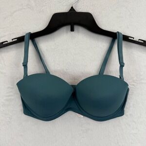 PINK Victoria's Secret Wear Everywhere Multi Way Push Up Bra 32C Teal‎ Green